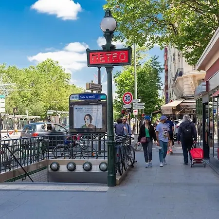 T2 Parisien- 1 Min A Pied Du Metro Ligne 13 & 14 Apartamento